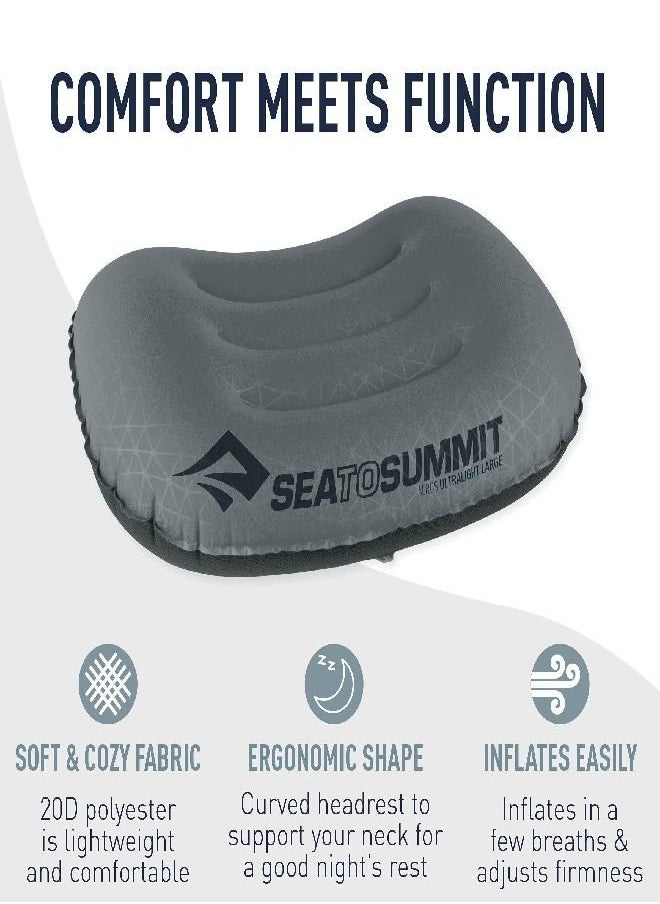 To Summit Aeros Ultralight Inflatable Camping And Travel Pillow, Large (17.3 X 12.6), Aqua