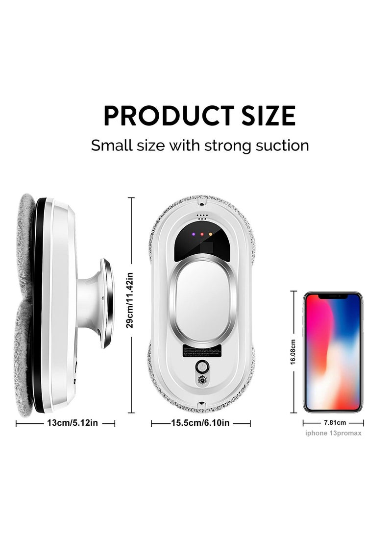 Smart Window Cleaner Robot - 5600Pa Strong Suction, Remote Control - Cleans Windows, Tiles, Glass Doors