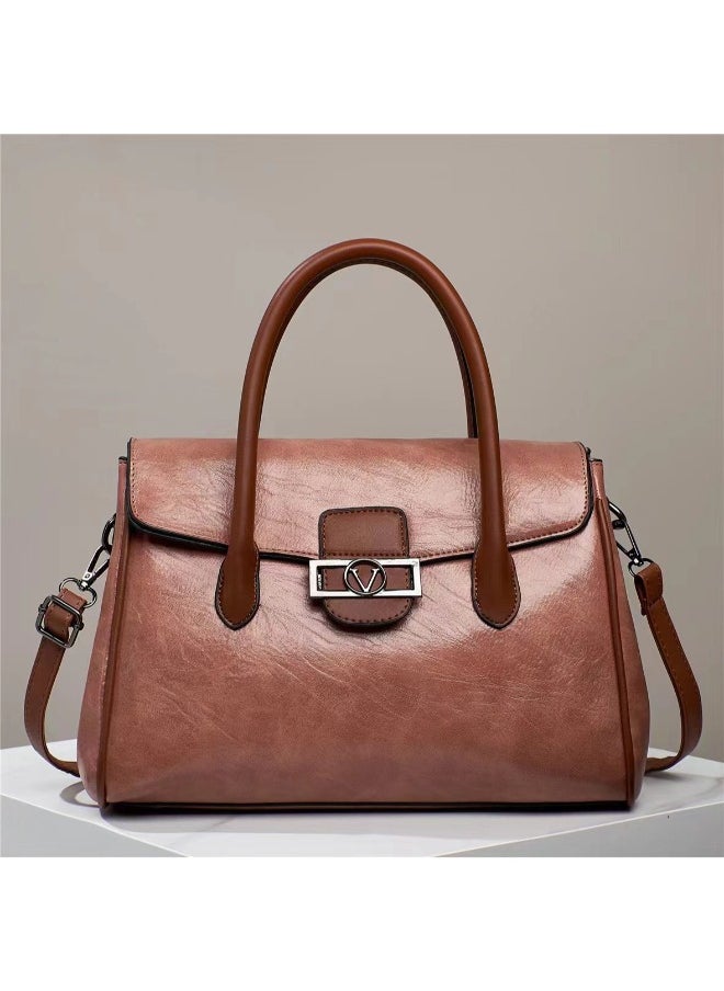 Elegant PU Leather Handbag for Women – Stylish & Spacious Crossbody Shoulder Bag