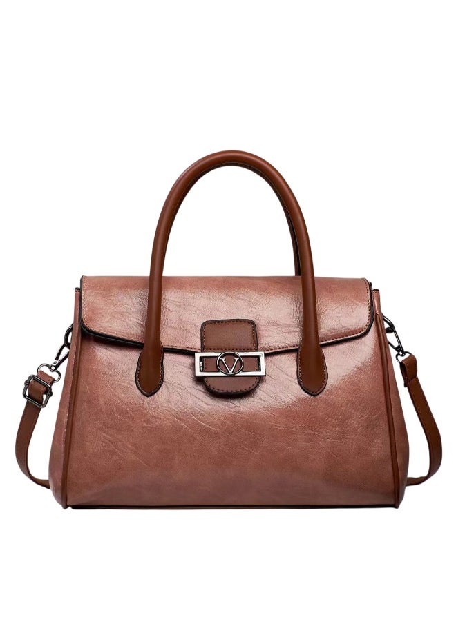 Elegant PU Leather Handbag for Women – Stylish & Spacious Crossbody Shoulder Bag