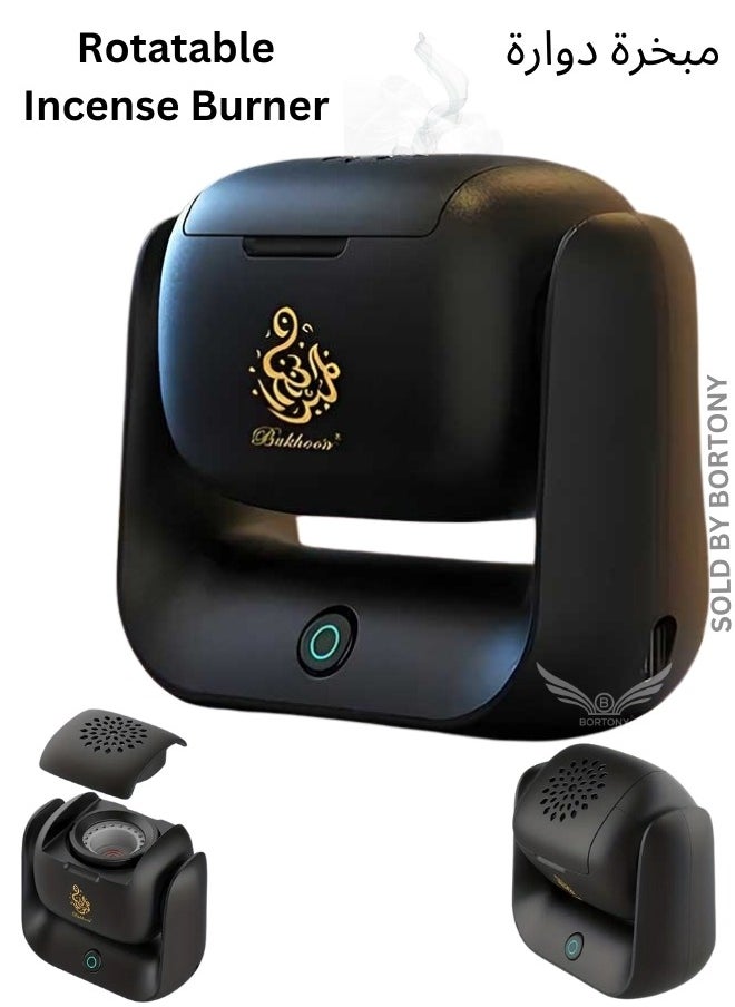 Rotatable Incense Burner 1500 mAh Battery Capacity Type-C Charging Port 700 °C Heating Temperature 2 Minutes Single Burning 90° Rotation LED Indicator