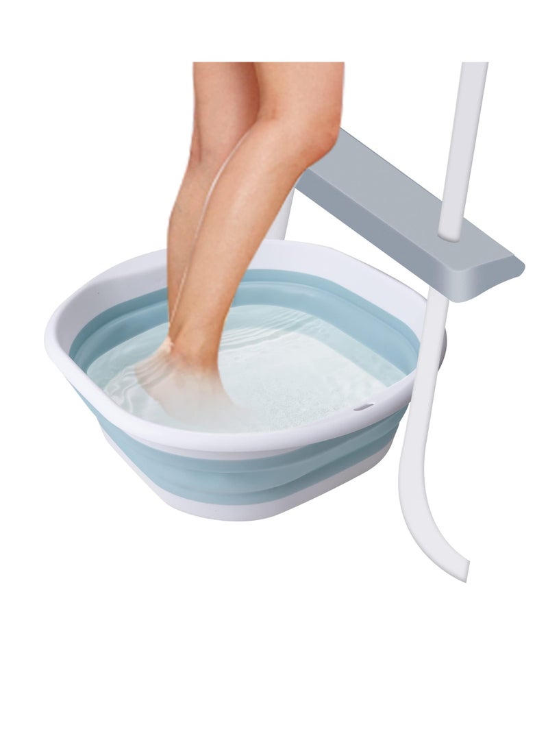 Portable Pool Foot Bath, Collapsible Pool Foot Wash Basin Tub Foot Bath Basin Portable Foot Bath Collapsible Basin Tub Foot Wash Tub Collapsible Basin for Above Ground Swimming Pools Accessories