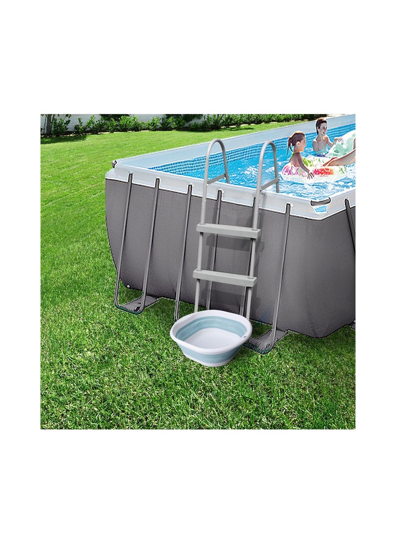 Portable Pool Foot Bath, Collapsible Pool Foot Wash Basin Tub Foot Bath Basin Portable Foot Bath Collapsible Basin Tub Foot Wash Tub Collapsible Basin for Above Ground Swimming Pools Accessories