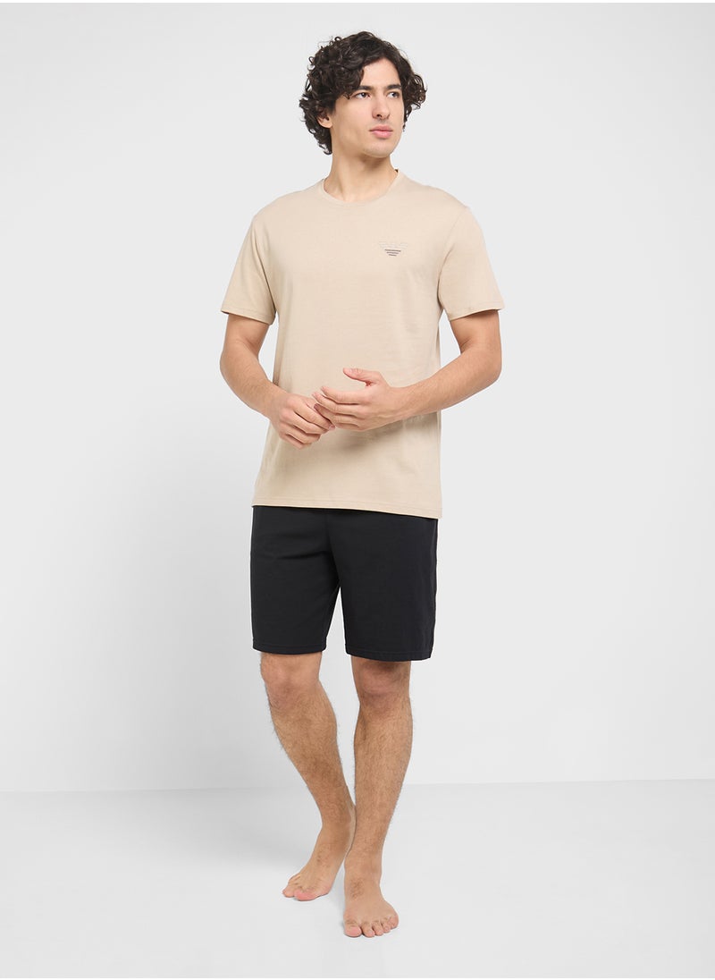 Beachwear Logo Crew Neck T-Shirt