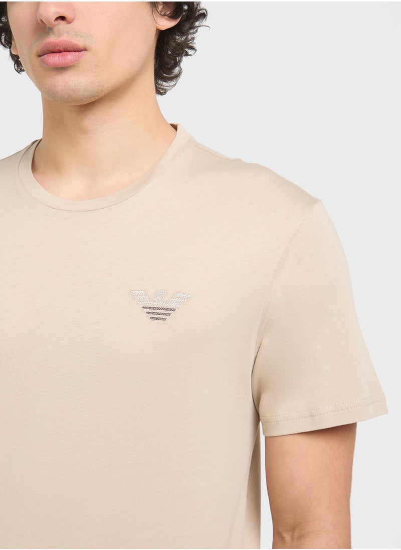 Beachwear Logo Crew Neck T-Shirt