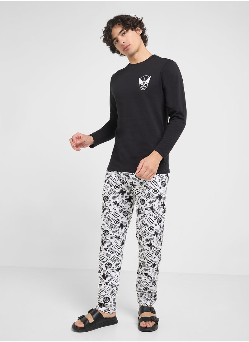 Nightwear T-Shirt & Pants Set