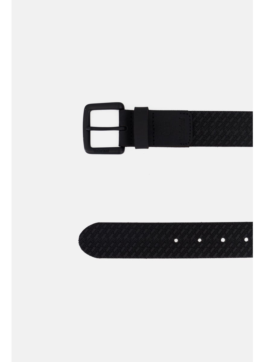 Men Brand Logo Belt, Black
