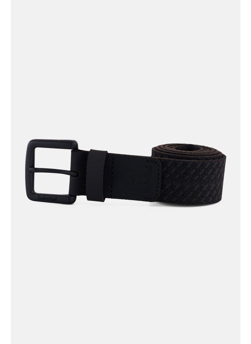 Men Brand Logo Belt, Black