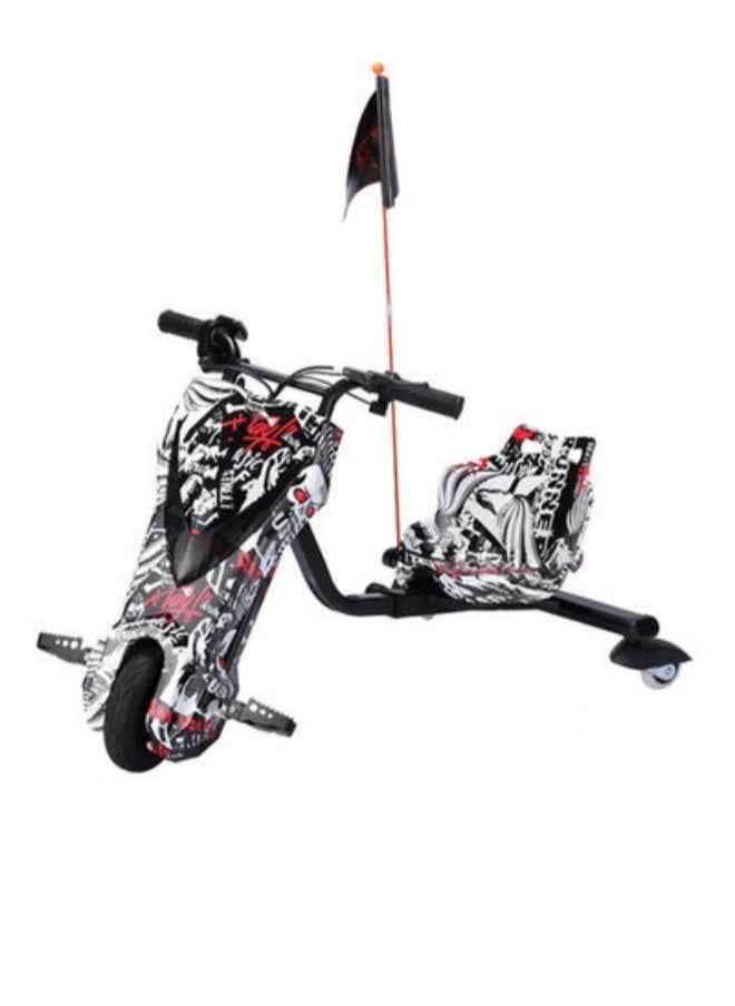 36V High-Power 360°Children/Adult Electric Drifting Scooter-Adjustable With Bluetooth And Protective Gear 68.5X54X21cm