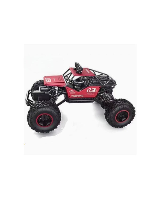 Alloy off-road 4x4 charging RC car high-speed bigfoot climbing racing climbing car suitable for 7+   26cm x 17cm x 13cm, red car
