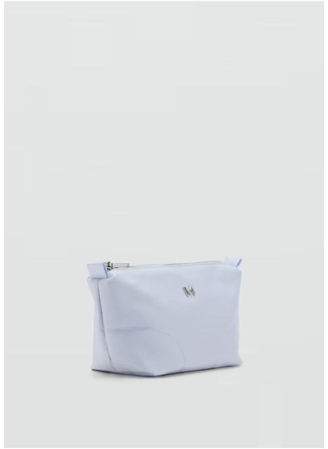 Zipped Nylon Cosmetics Bag