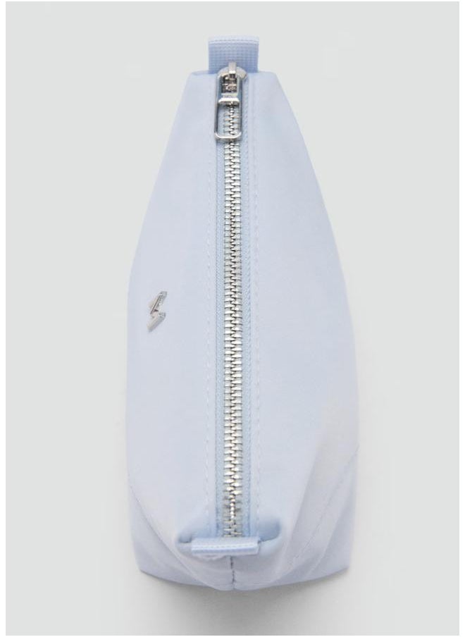 Zipped Nylon Cosmetics Bag