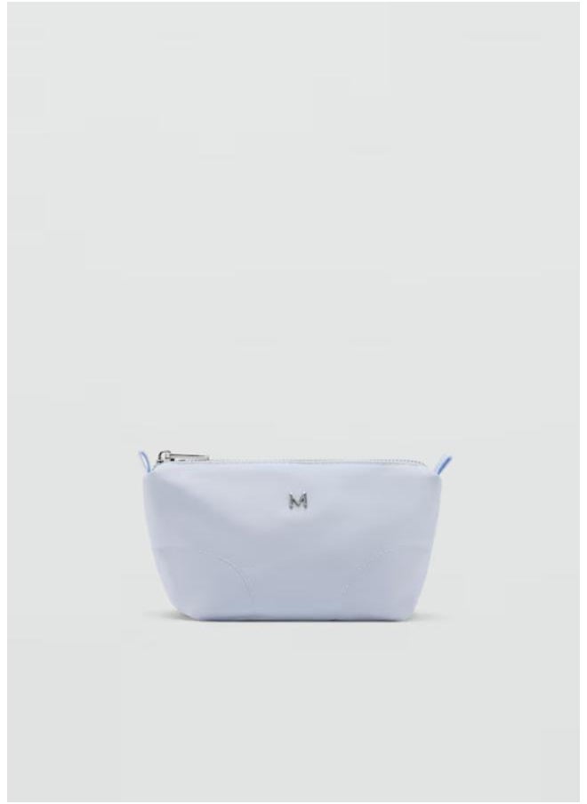 Zipped Nylon Cosmetics Bag