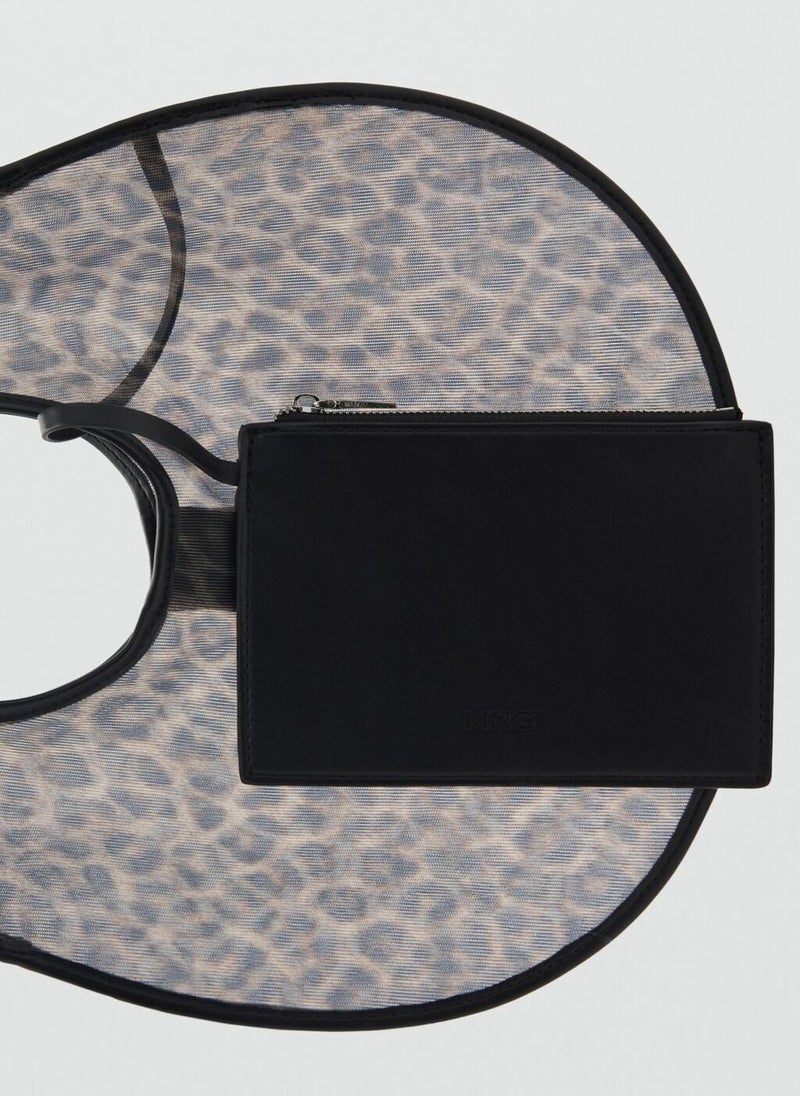 Semi-Sheer Leopard Handbag