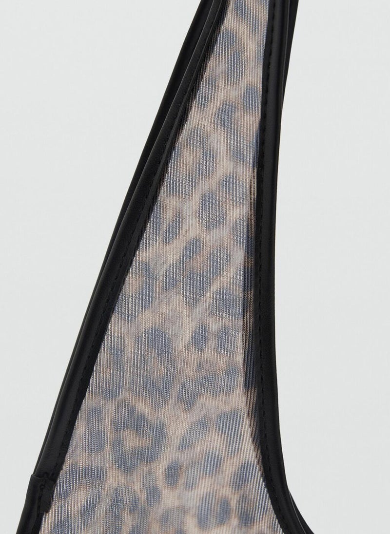 Semi-Sheer Leopard Handbag