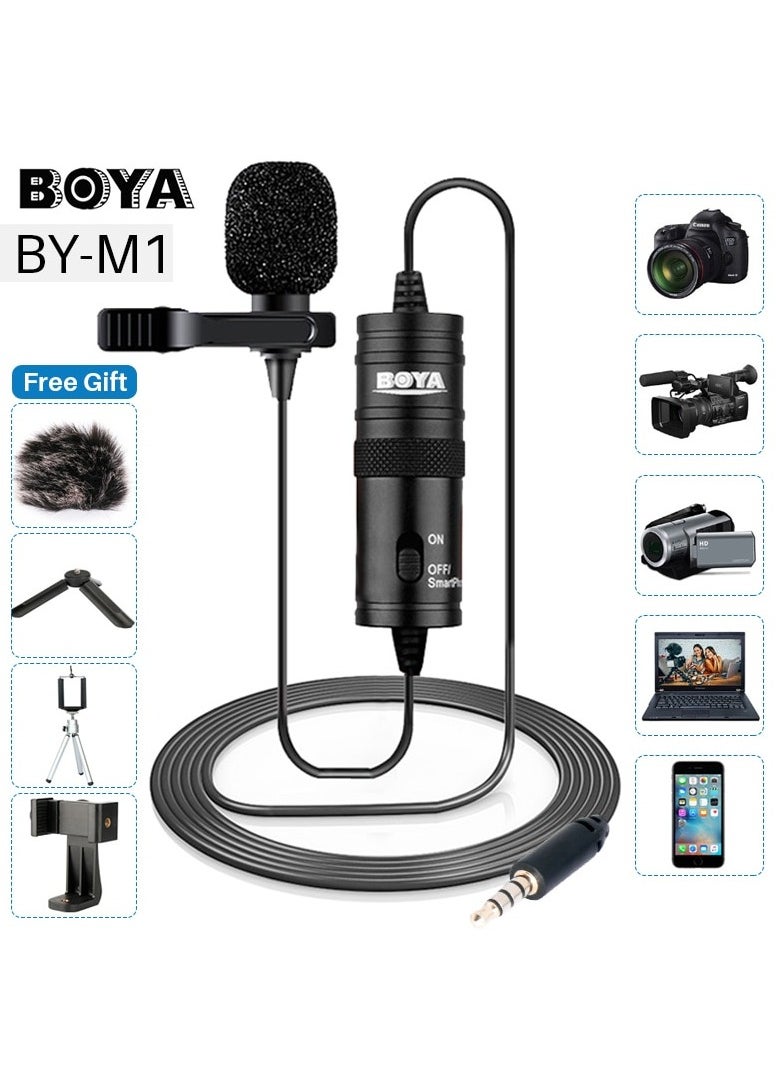 Boya Microphone For Cameras Laptops Mobiles 3.5mm Jack BY-M1