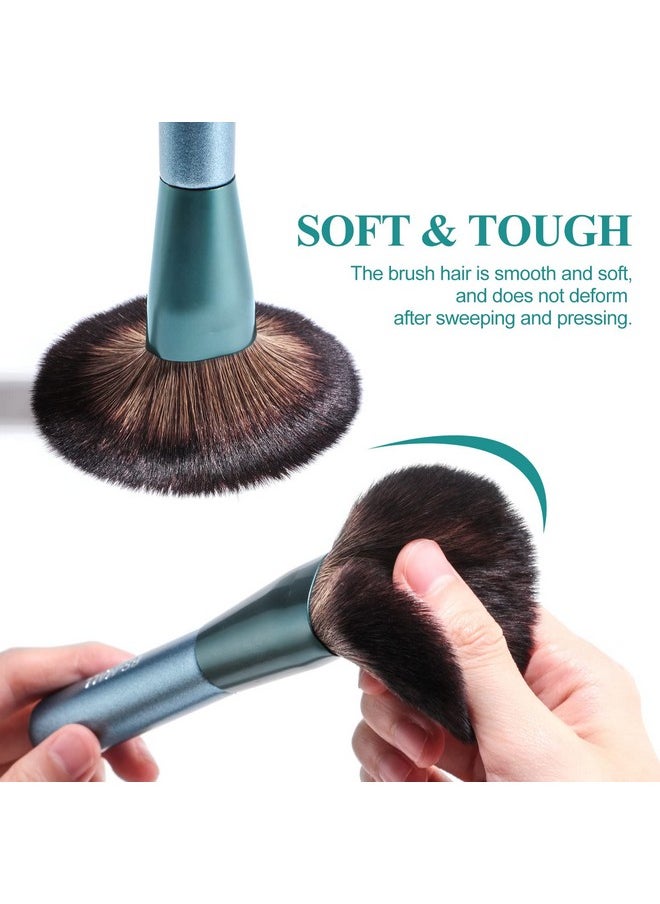 Bs-Mall Makeup Brush Set 14Pcs Premium Synthetic Professional Makeup Brushes Foundation Powder Blending Concealer Eye Shadows Blush Makeup Brush Kit Deep Starry Blue