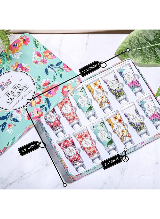 Hand Cream Set Pack Of 12 Enriched With Shea Butter To Nourish Dry Hands Hand Lotion Gift Packs Travel Size Best Gifts For Women