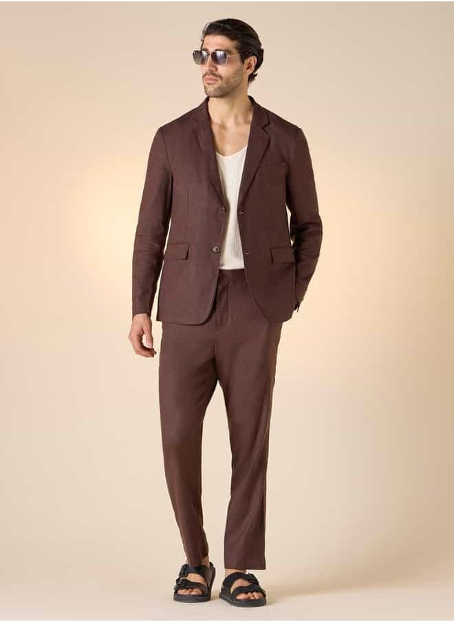 Iconic Slim Fit Pants with Flexi Waist and Pockets