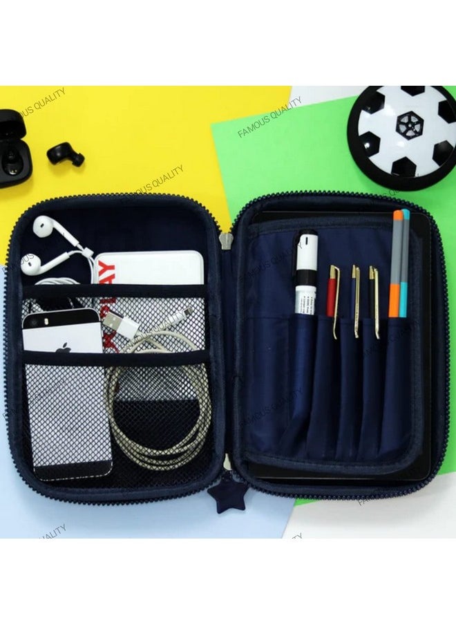 FAMOUS QUALITY Ethylene Vinyl Acetate (Eva) Stylish 3D-Premium Pencil Boxes For Boys Fcb Football Club 3D Eva Hardtop Pencil Pouches For Girls And Boys (Rainbow Color), Multicolor