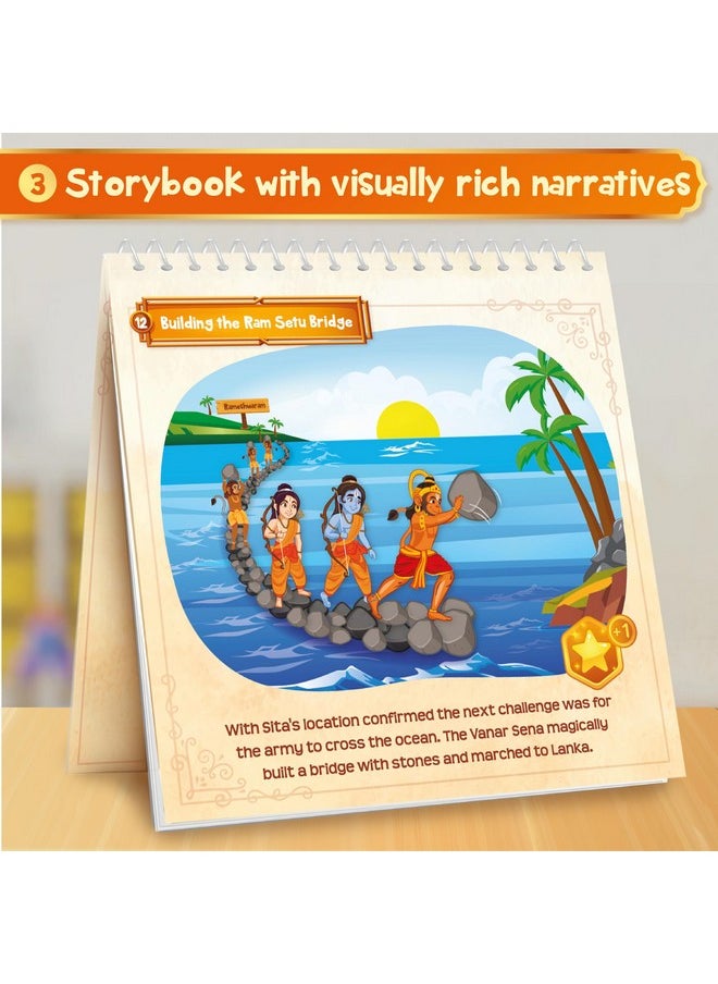 Imagimake Mapology Tales of Ramayana | 3-in-1 Fun Family Board Game | Magnetic Path Puzzle | Ramayana Storybook | Trump Cards| Gifts for Kids Age 8,9,10,11,12