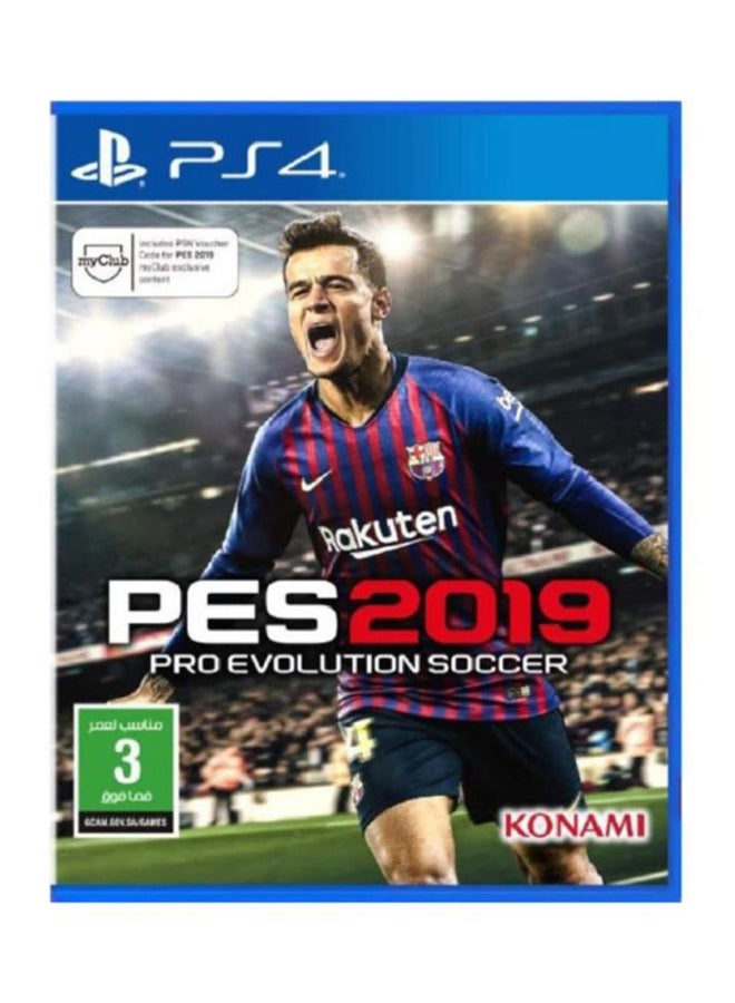 Pro Evolution Soccer 2019 + God Of War (Intl Version) - PlayStation 4 (PS4)