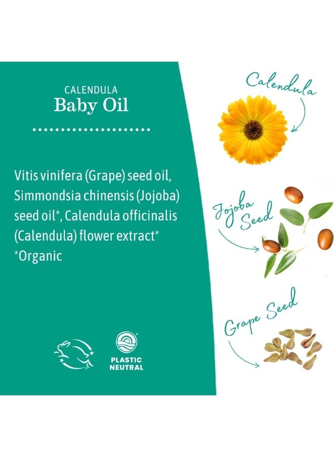 Earth Mama Angel Baby Oil, Fragrance-free with Organic Calendula