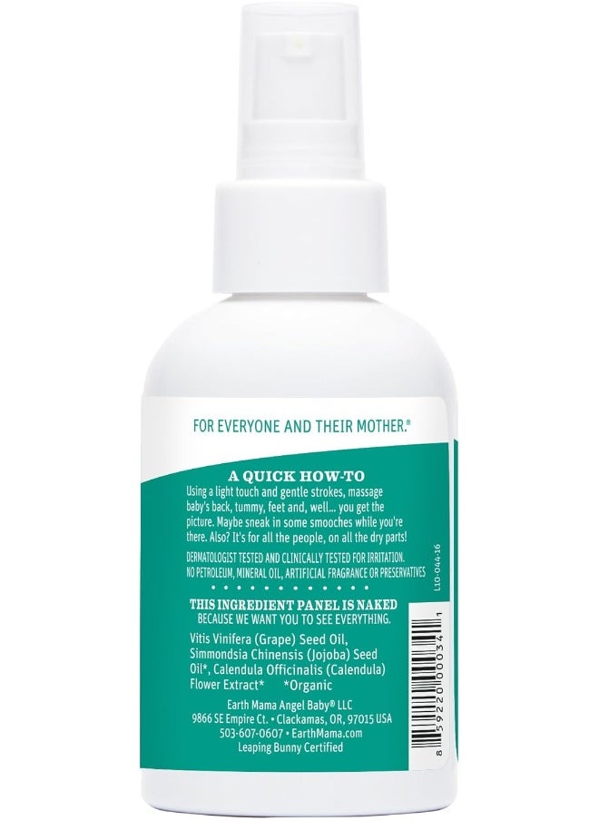Earth Mama Angel Baby Oil, Fragrance-free with Organic Calendula