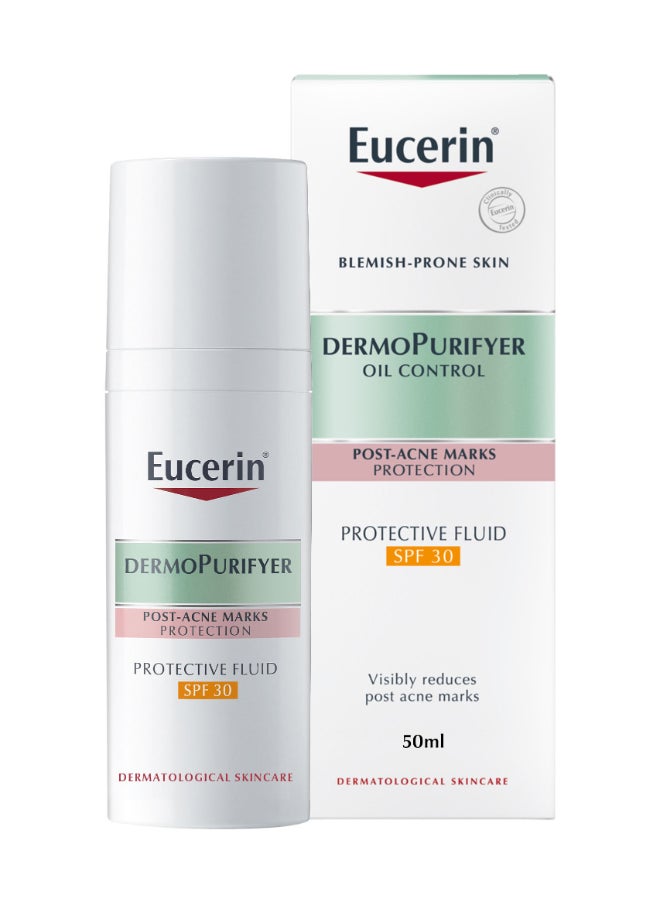 DermoPurifyer Oil Control Protective Face Fluid for Post-Acne Marks Protection  SPF 30 50ml