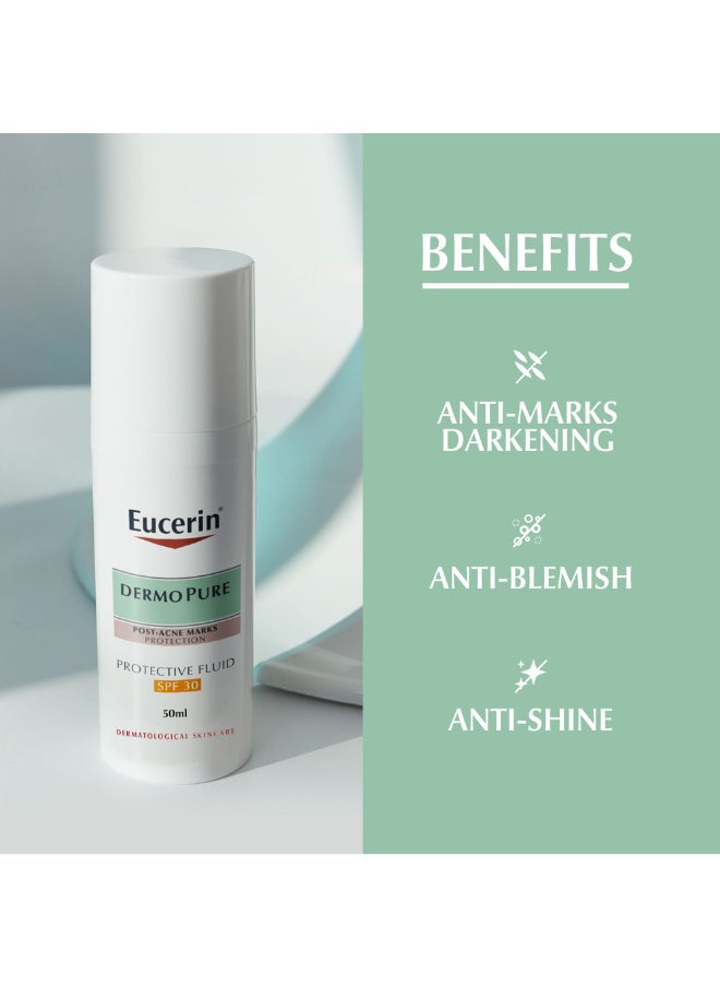 DermoPurifyer Oil Control Protective Face Fluid for Post-Acne Marks Protection  SPF 30 50ml