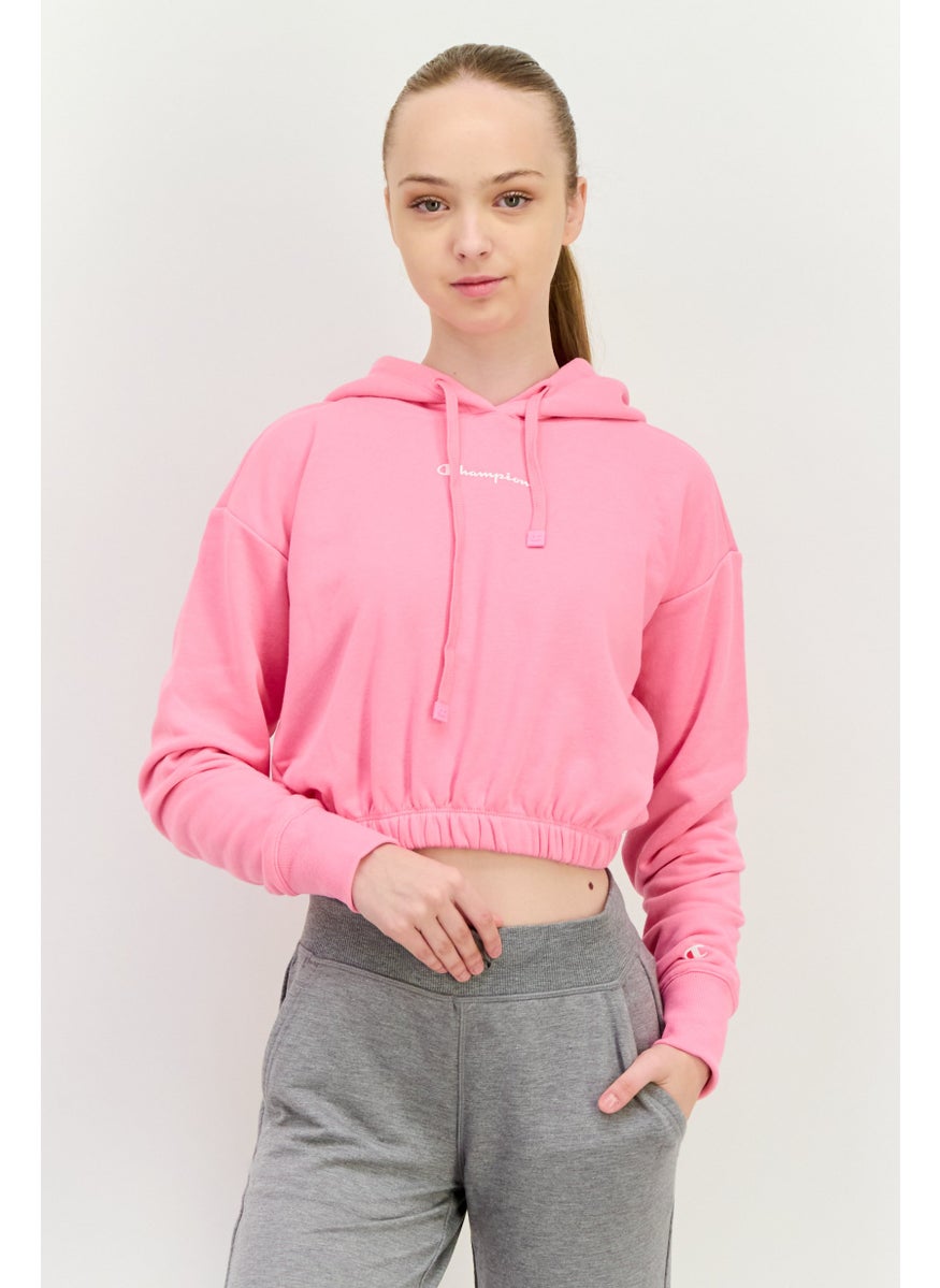 Women Custom Fit Long Sleeves Outdoor Sweatshirt, Pink