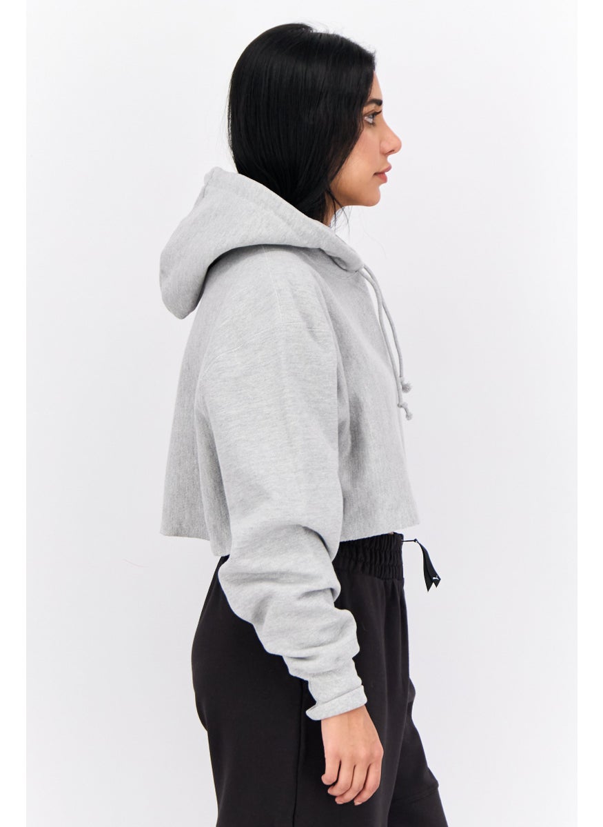 Women Sportswear Fit Long Sleeve Outdoor Sweatshirt, Grey