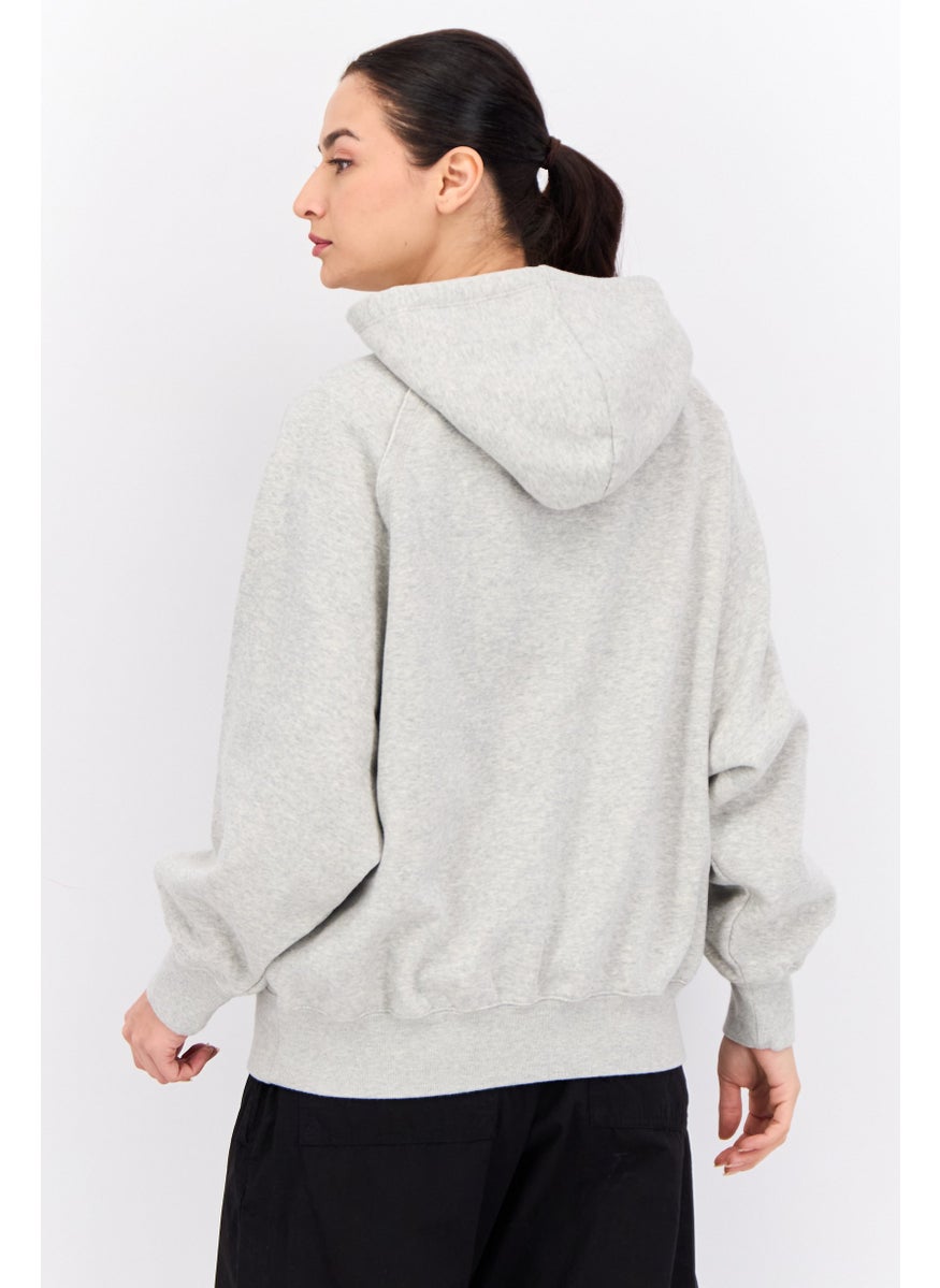 Women Custom Fit Long Sleeves Outdoor Sweatshirt, Grey