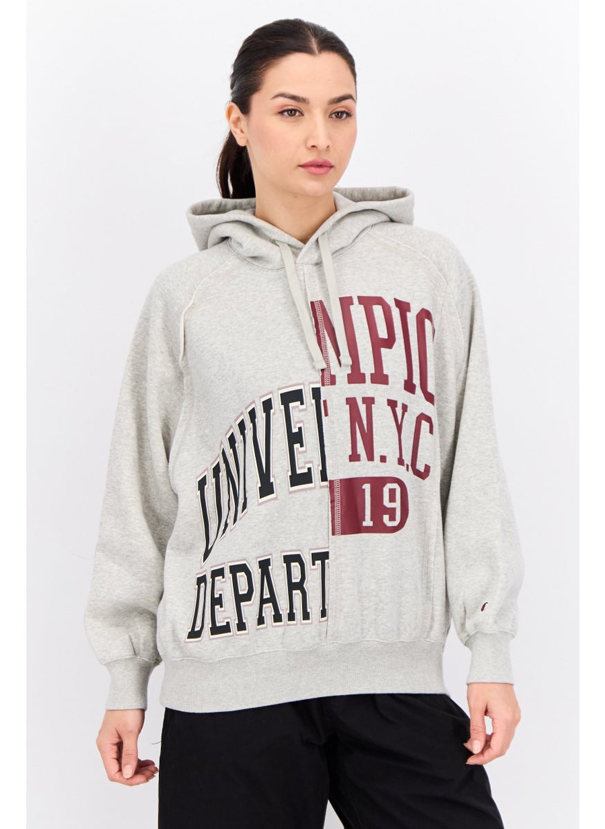 Women Custom Fit Long Sleeves Outdoor Sweatshirt, Grey