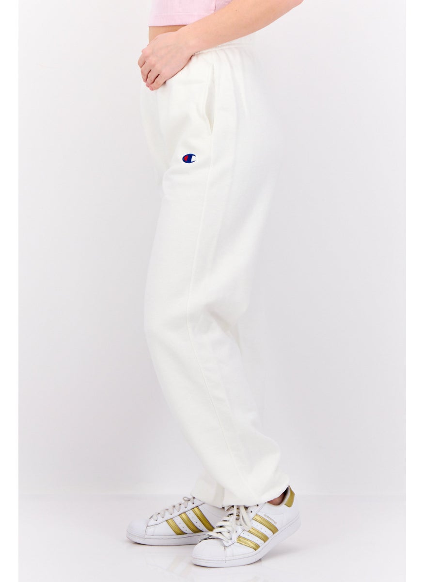 Women Sportswear Fit Brand Logo Training Sweatpants, White