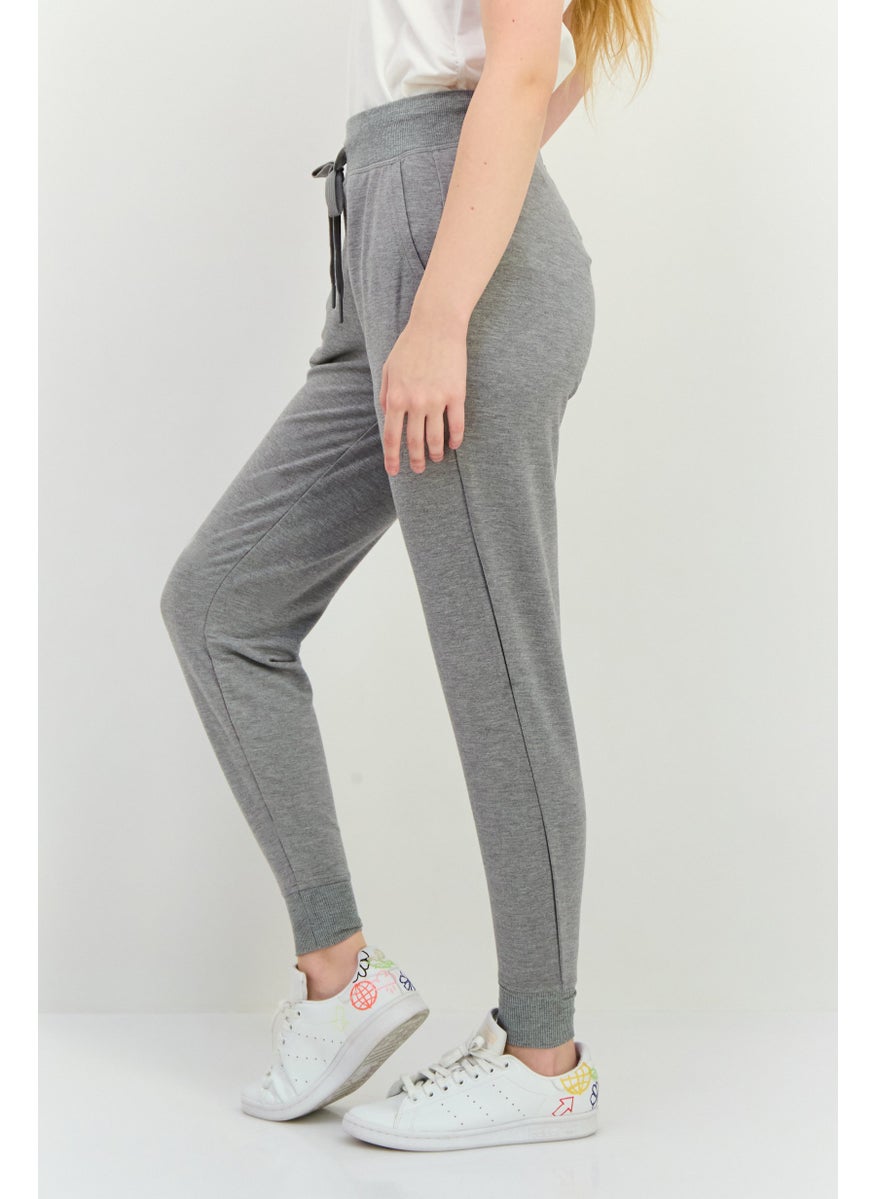 Women Sportswear Fit Outdoor Jogger Pants, Light Grey