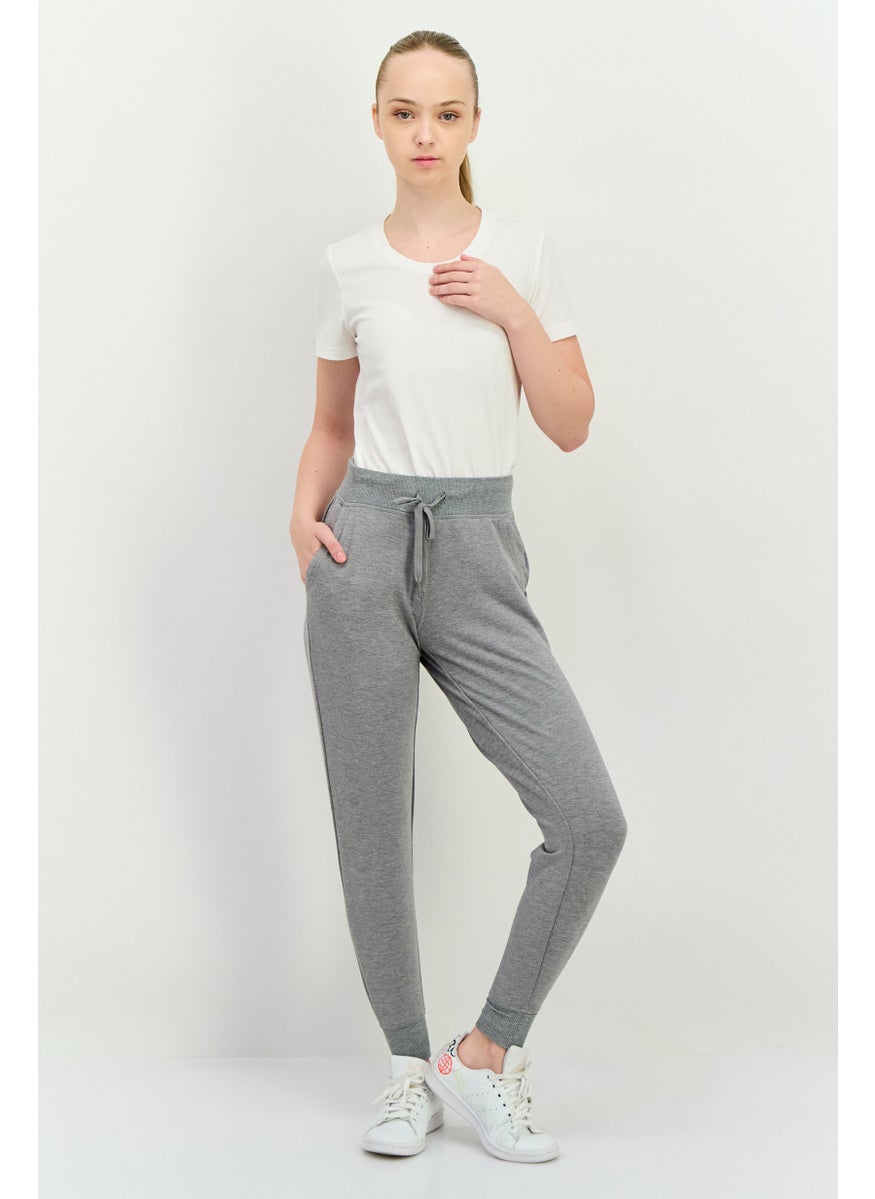 Women Sportswear Fit Outdoor Jogger Pants, Light Grey