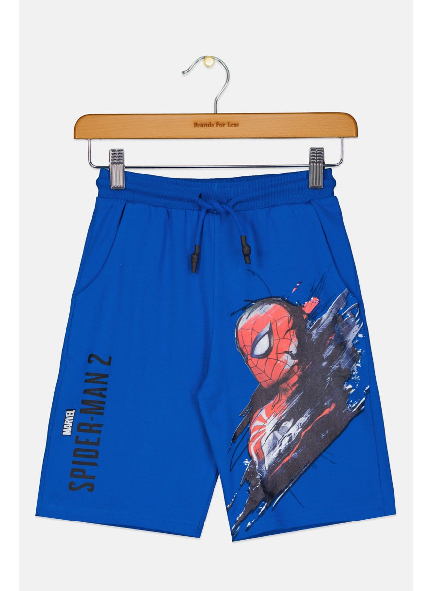 Kids Boy Spider-Man 2 Basic Short, Royal Blue
