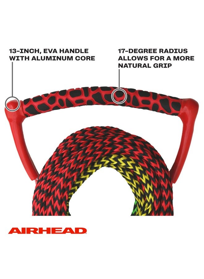 Water Ski Rope With Radius Handle 3 Section For Water Skis Wakeboards And Kneeboards