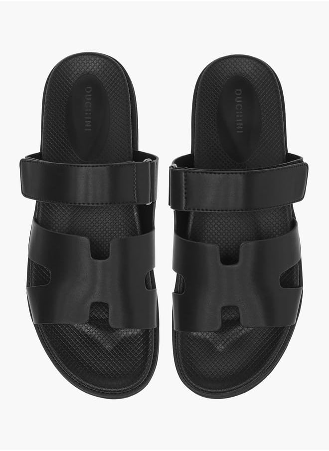 Men's Cutout Detail Slip-On Comfort Sandals