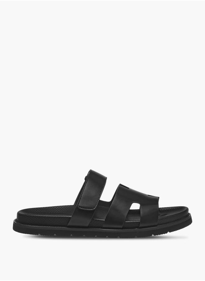 Men's Cutout Detail Slip-On Comfort Sandals