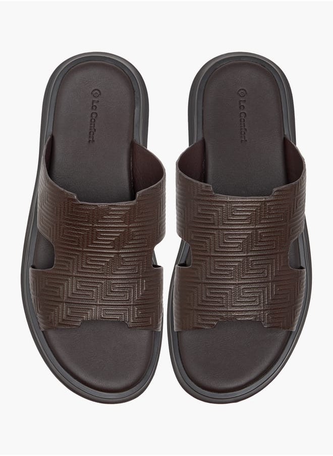 Men's Cutout Detail Slip-On Sandals
