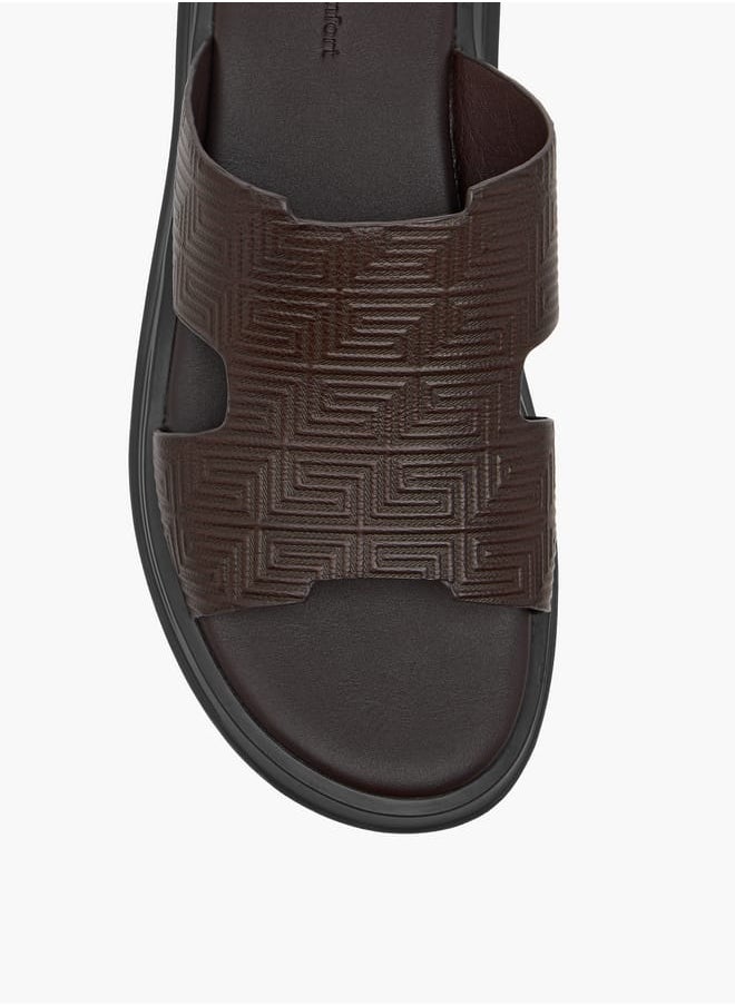 Men's Cutout Detail Slip-On Sandals