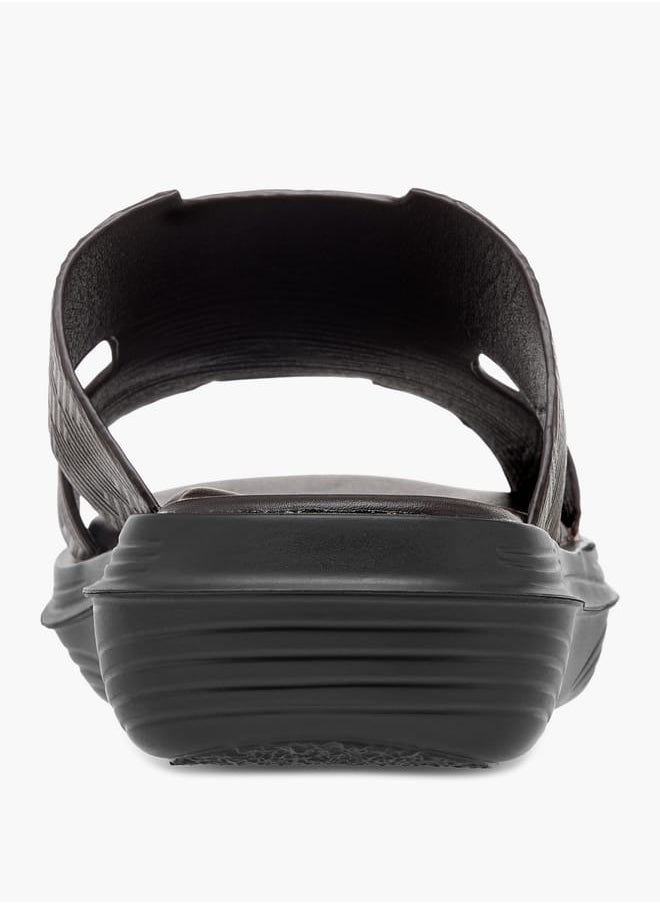 Men's Cutout Detail Slip-On Sandals
