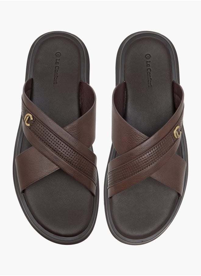 Men's Textured Slip-On Sandals