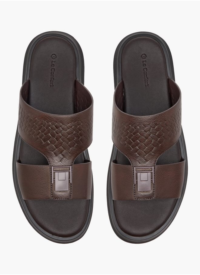 Men Metal Accent Slip-On Arabic Sandals