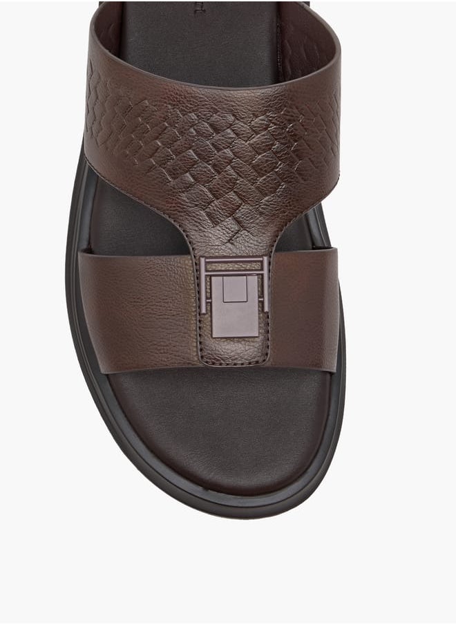 Men Metal Accent Slip-On Arabic Sandals