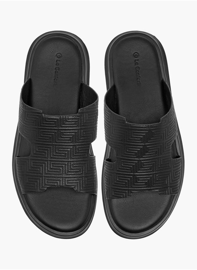 Men Cutout Detail Slip-On Arabic Sandals