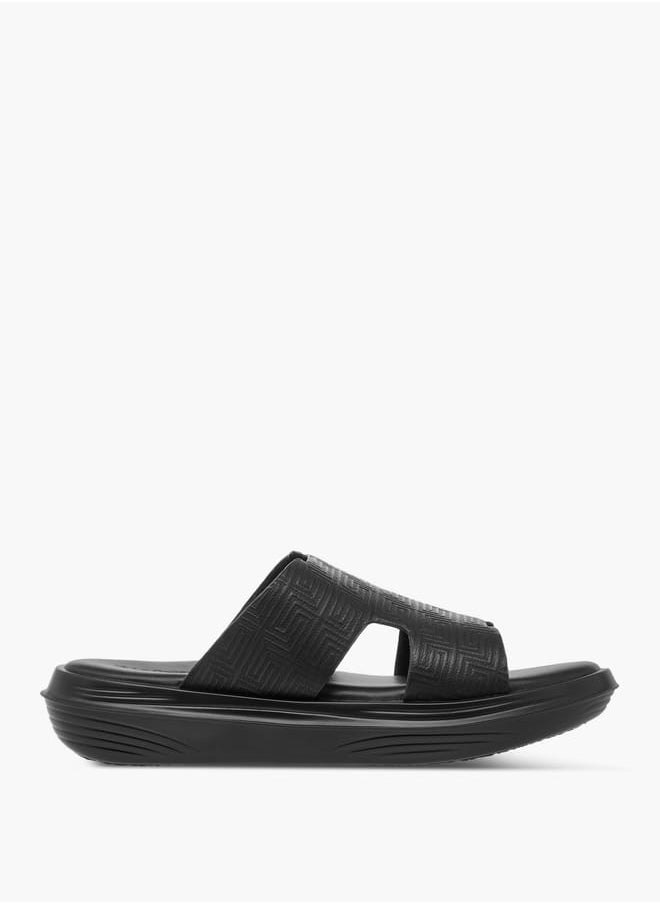Men Cutout Detail Slip-On Arabic Sandals
