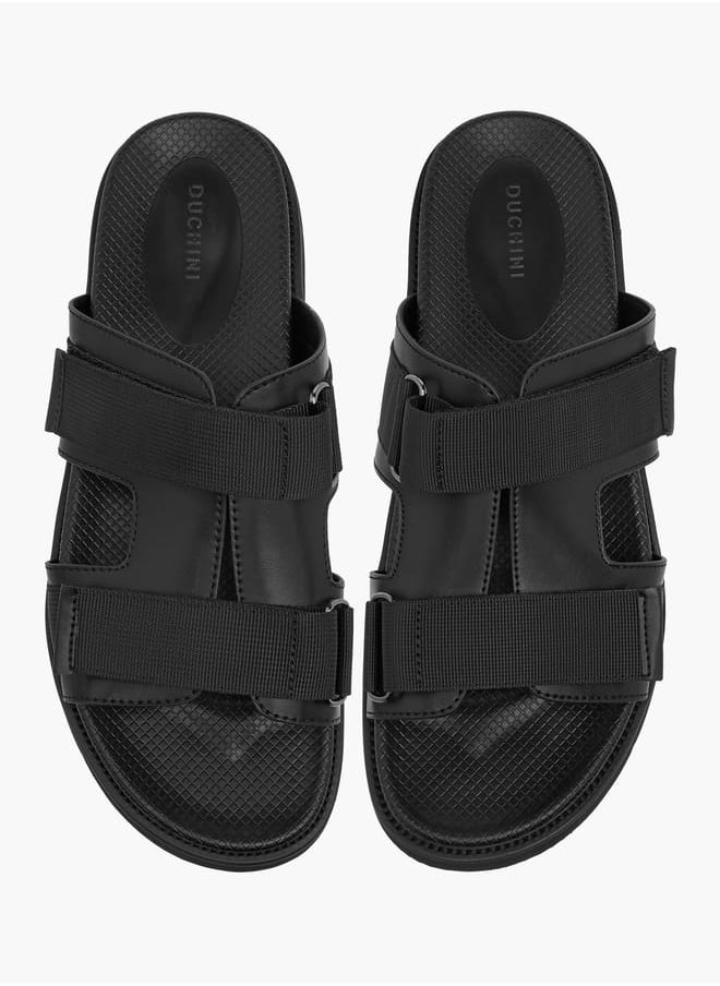 Men's Strap Detail Slip-On Comfort Sandals